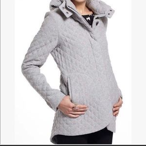 Elevenses Gray Quilted Coat